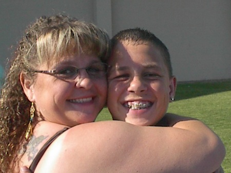 Me & my son Tyler at his 8th grade graduation