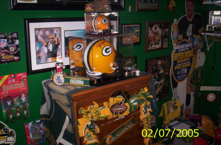 a packer room second to none-this is just one wall