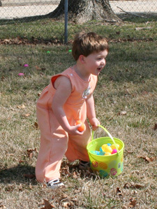 Garrett Hunting Eggs