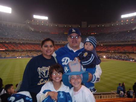 My Family at Dodger Stadium