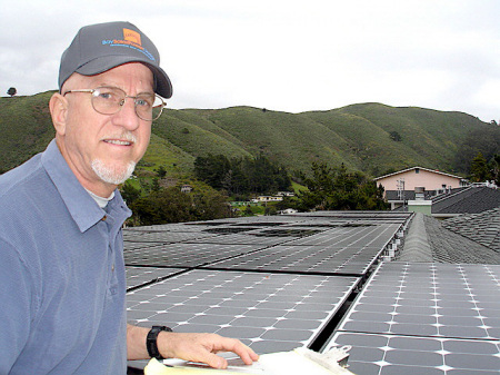 52 panel solar installation in 2007