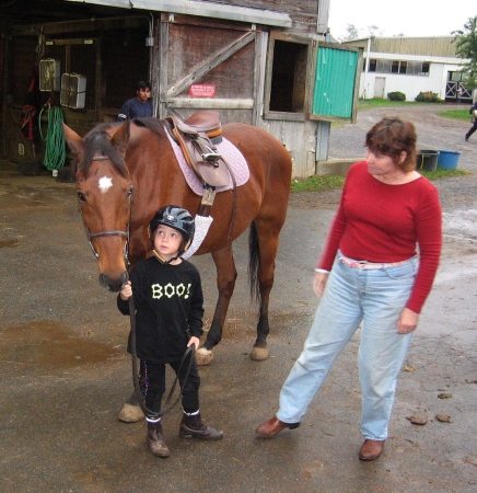 At the stables with KK