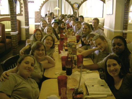 LU Symphonic Band - Group Shot in Mexican Restaurant