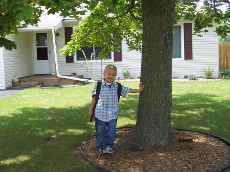 My Grandson Kyle's first day of Kindergarten