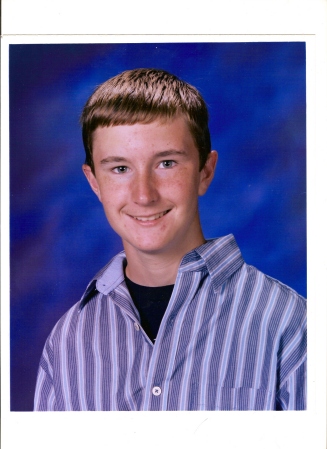 My son Sean's 8th Grade pic (Rogers Middle School)
