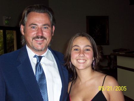 My daughter Morgan and I at my nephew's wedding.