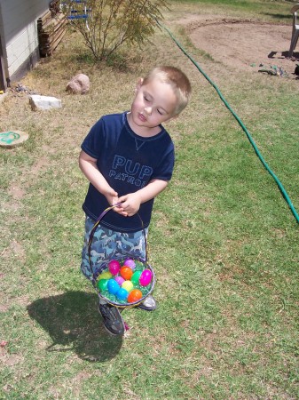 Grandson on Easter '06