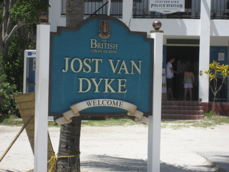 Jost Van Dyke Welcome Sign