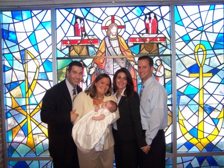 ME, BRIAN,DELANEY & HER GODPARENTS DIVINA & SEAN