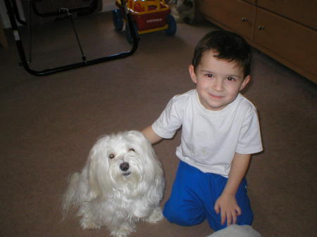 LiL Billy and his dog Cotton