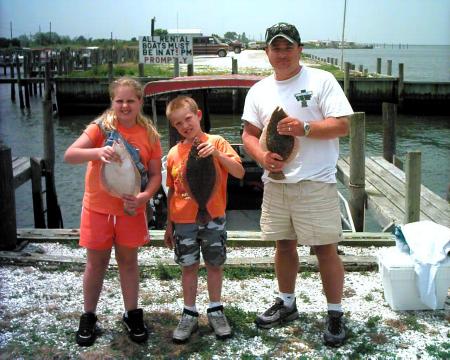 the Kids with me in Chincoteague