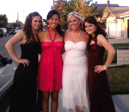 Bryanna and friends Senior Prom