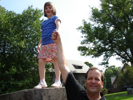 With daughter Destiny at Princeton, June 2006