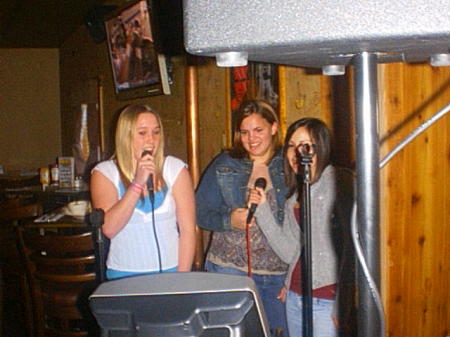 The girls singing at Alexa's Sweet 16