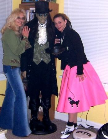 My daughter Chrissy and I on Halloween 2006