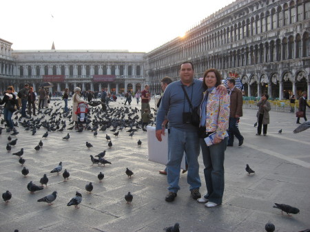 SUN SET IN VENICE ITALY