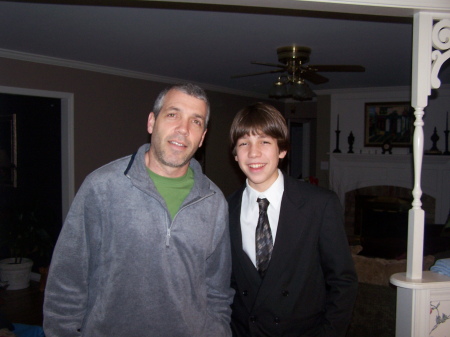 Bob and Foster (son) before his first Dance