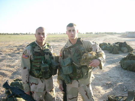 Garay and I the day we left Iraq