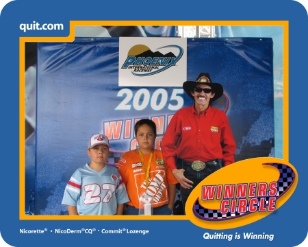 my boys NASCAR at Phoenix International Raceway 2005