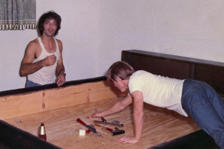 My Hippy days, building custom waterbeds.