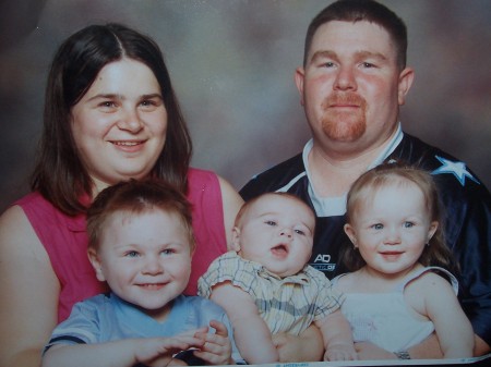 this is my family picture ( my husband and my three kids)