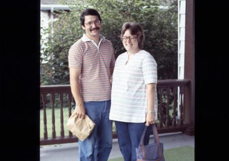 Tom and June with baby 1978