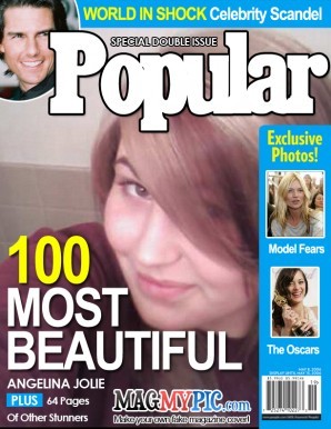 my daughter on the cover of a mag!