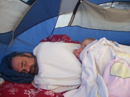 Autumn & Papa Camping