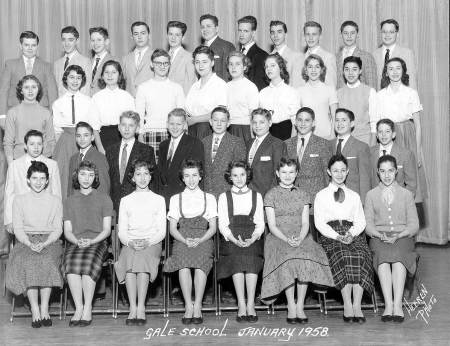 1958 Gale School Graduation Pic