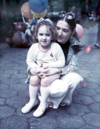 Ellen & her "living doll" - Central Park - 1975