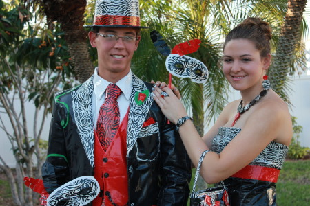 Erin (17) and her boyfriend,. Sean - Prom 2011 - Duct Tape Outfits!