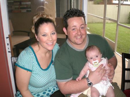 my daughter and son in law and my new granddaughter