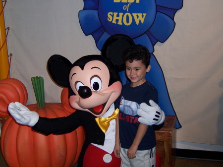 Joshua with Mickey!