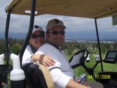 Eric and Eva at Damien's Annual Golf Tourney