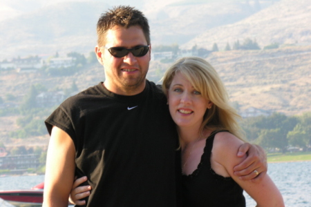 Husband Quinn and me in Chelan