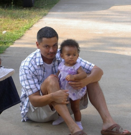 Mike Jr and Granddaughter Braxton