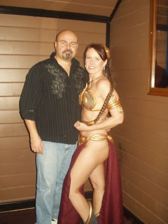 Princess Leia and her handsome husband!