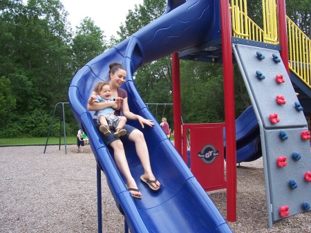 Our daughter, Jen and grandson, Elijah