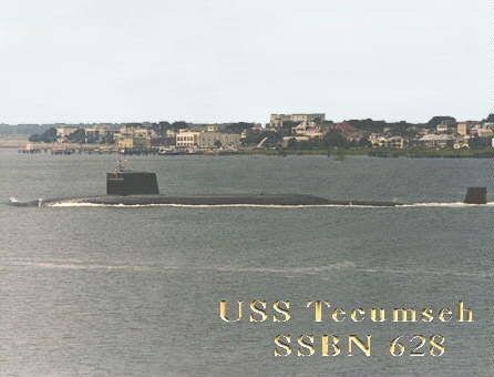 USS Tecumseh (SSBN 628) Underway