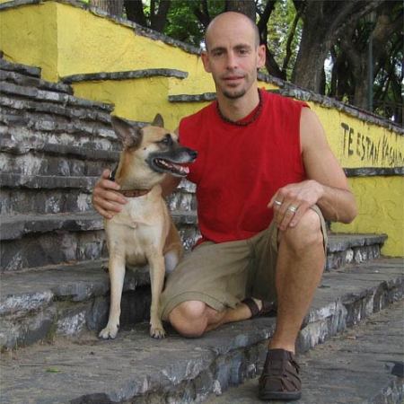 With Clyde in Parque Lezama