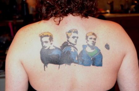 Yep... Green Day back tat. I'm easy to spot in a crowd