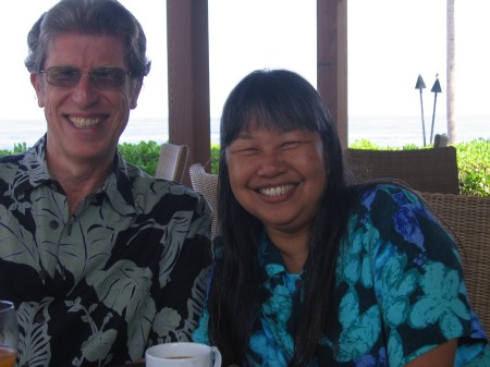 Russ and Michele , brunch at Four Seasons , Kona 2006