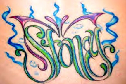 my tattoo on my lower back