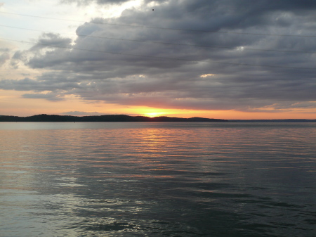 my boat dock sunset