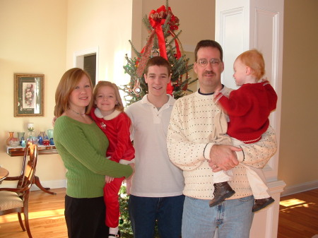 Andy & the kids (Christmas 2005)