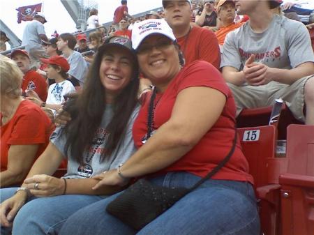 Bucs Pre Season Game with Michelle