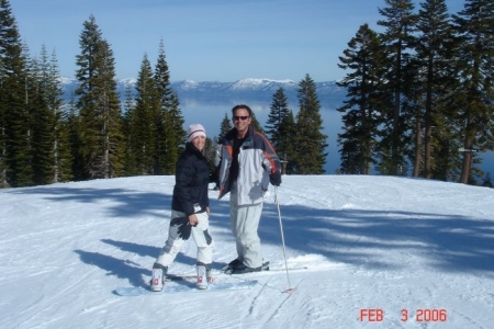 My Wife and I Skiing/Boarding In Tahoe