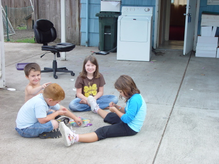 Moving Day--the kids at play