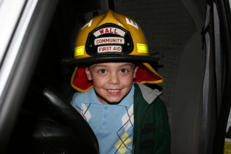 Lucas wants to be a fireman