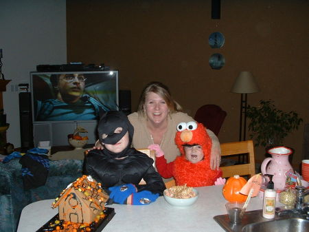 Halloween with Elmo and Batman - 2005